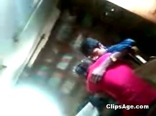 Indian Desi Mumbai Lover couple caught romancing in library MMS exposed